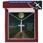 To My Husband ~ Personalized Cross with Ball Chain